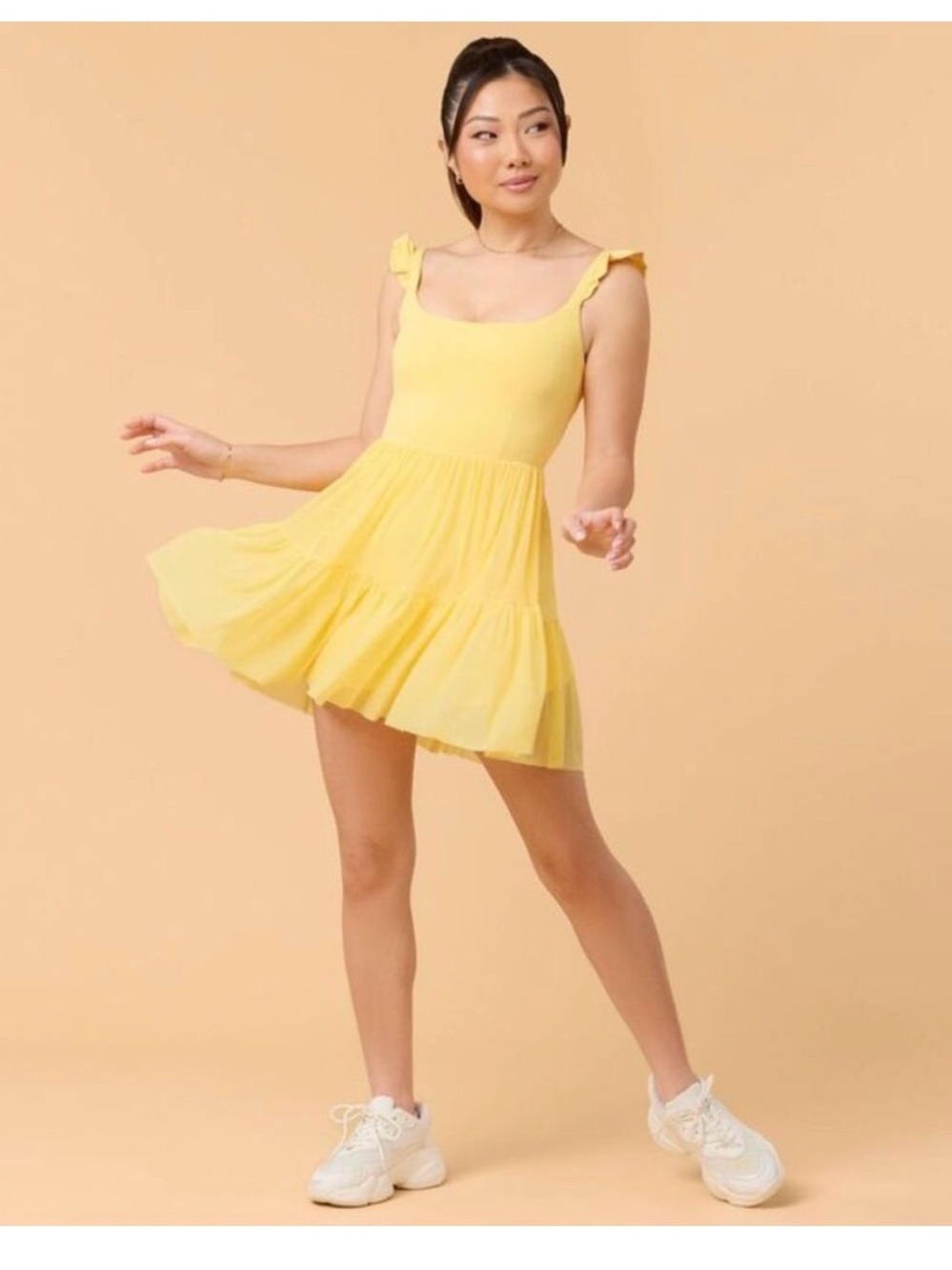 BLOGILATES YELLOW DRESS